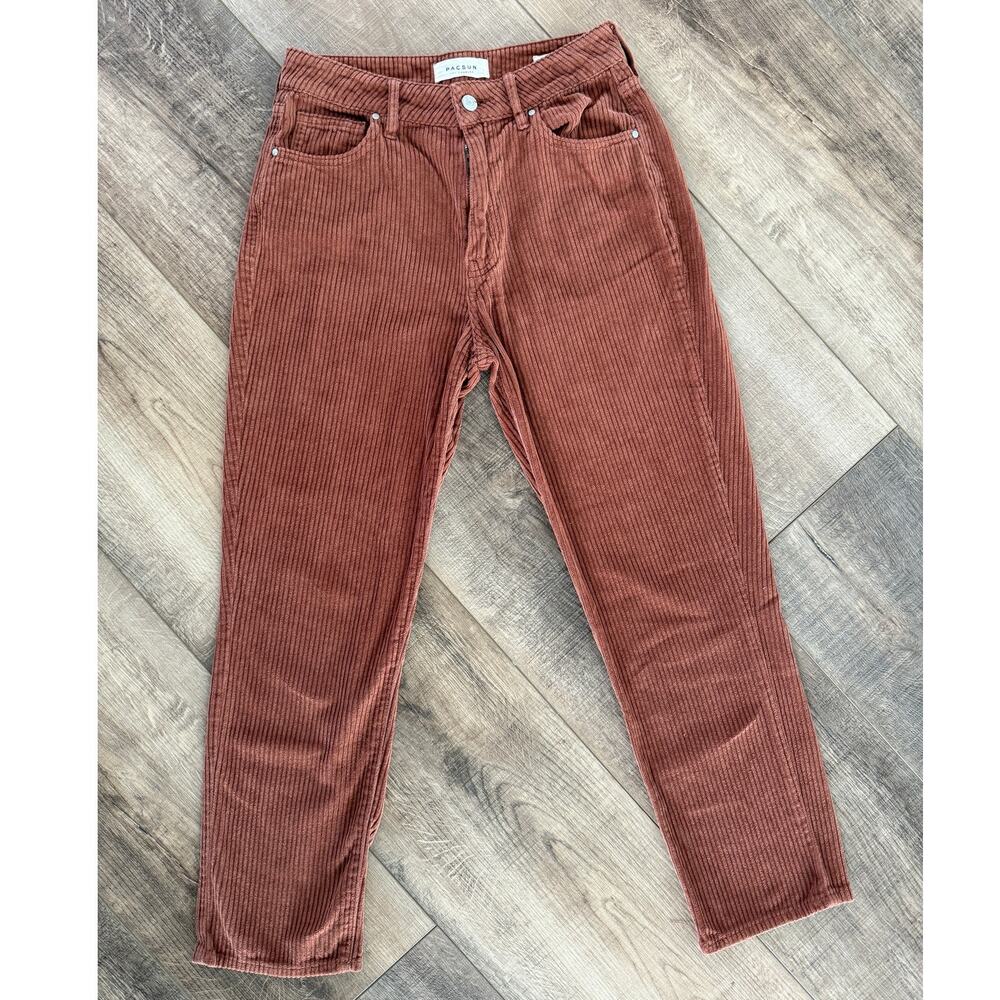 Pacsun Mom Jean Corduroy Rust Color Size‎ Women's 26 Crop Ankle (26" inseam)
